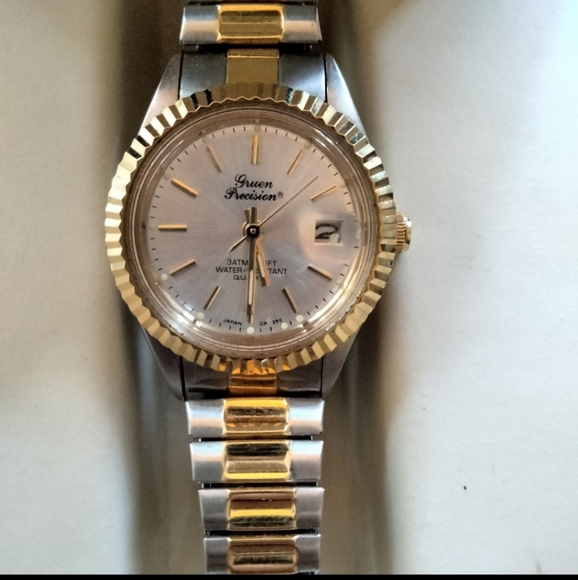 Gruen Embassy Women’s Water Resistant Date Two Tone Quartz Watch - Picture 1 of 6